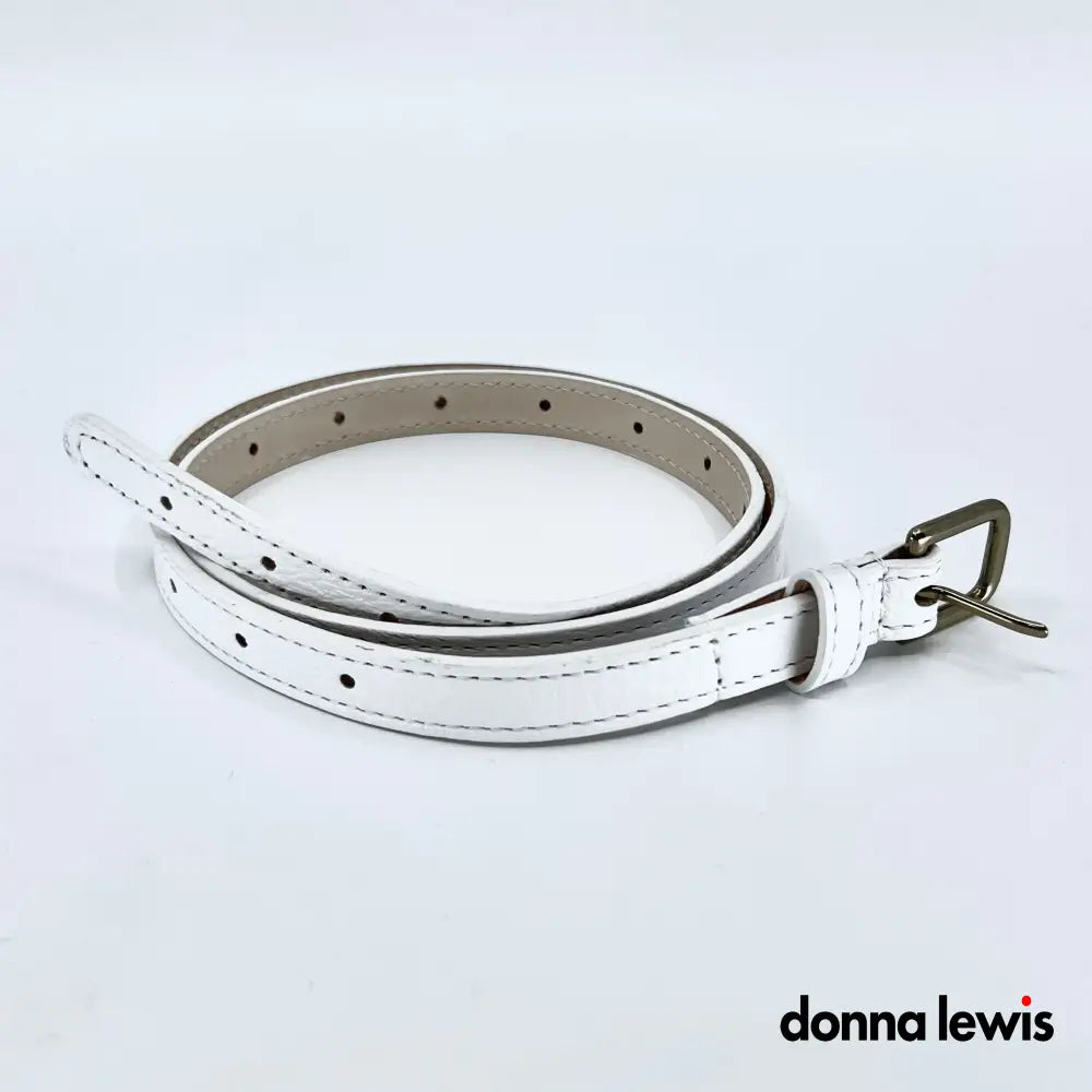 Titti Dell’ Acqua | Slim Belt Size 1 / Bianco Accessory